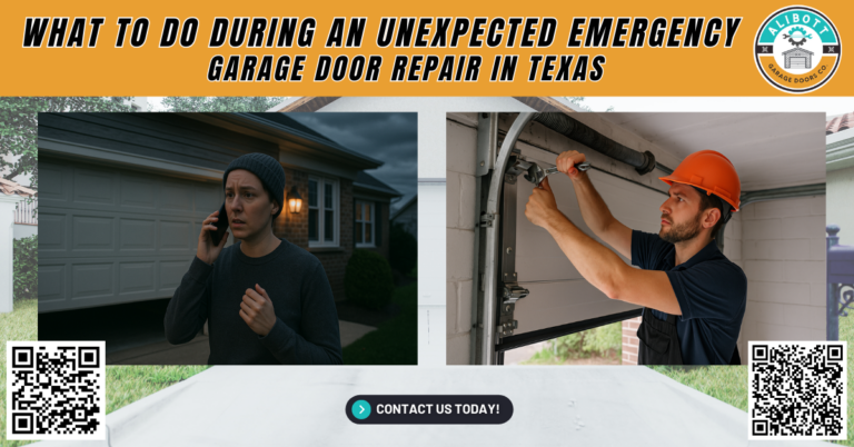 What to Do During an Unexpected Emergency Garage Door Repair in Texas 2 What to Do During an Unexpected Emergency Garage Door Repair in Texas - Alibott Garage Doors Co.